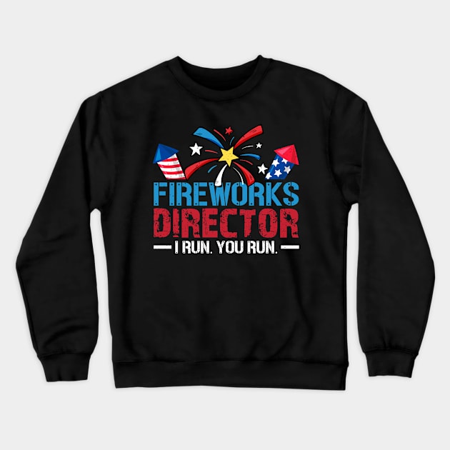 4th of July Fireworks Director Crewneck Sweatshirt by Etopix